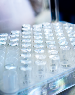 Image of laboratory vials for SeqMatic page on Sample Submission Instruction Guidelines